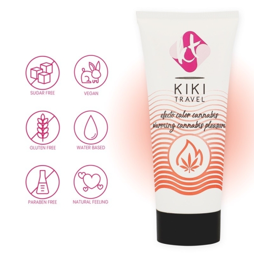 Оральний лубрикант на водній основі Kiki Cannabis Hot Effect 50 мл - 3