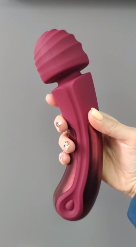 Вібратор у вигляді мікрофона червоного кольору Dream Toys DINKY CURVED WAND - 2