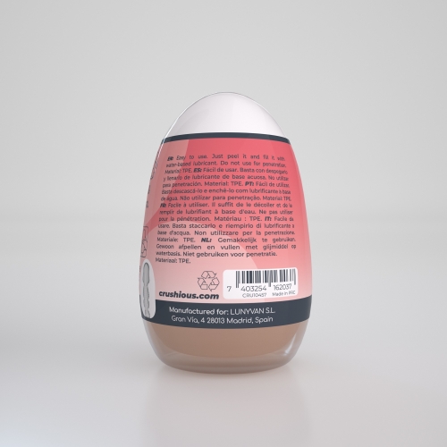 Мастурбатор у колбі яйце рот реалістичний тілесний CRUSHIOUS EZY EGG THE Mouth - 3