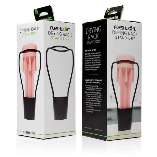 Стелаж для сушіння секс іграшок чорного кольору Fleshlight Stand Dry - 3