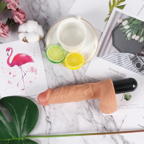 Вібратор реалістичний з мошонкою XISE Victor Dildo Vibrator - 7