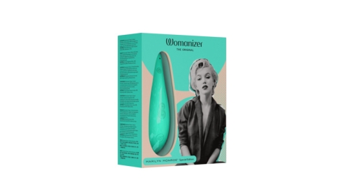 Вакуумный клиторальный стимулятор зеленого цвета Womanizer Marilyn Monroe - 21