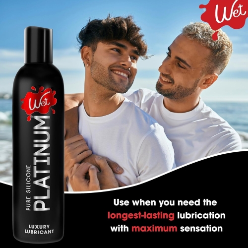 Лубрикант на силіконовій основі Wet Platinum Premium 124 мл - 4