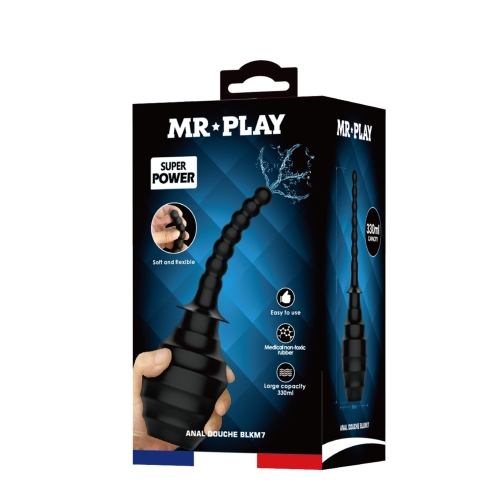 Анальний душ чорного кольору Lybaile Mr Play 330 мл - 8