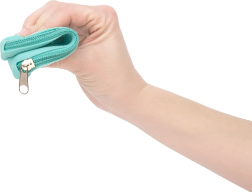 Сумка для зберігання секс-іграшок PowerBullet Silicone Zippered Bag Teal - 3