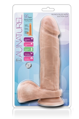 Фаллоимитатор реалистичный на присоске телесного цвета Blush AU Naturel Dildo vanilla - 2