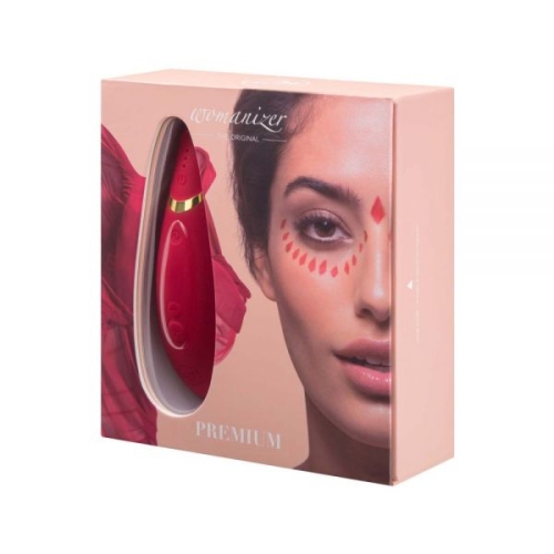 Бесконтактный вакуумный клиторальный стимулятор красный Womanizer Premium - 6