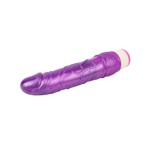 Вибратор реалистичный гелевый фиолетового цвета Chisa Wild Penetrator - 3