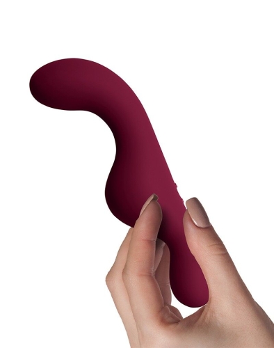 Вібромасажер із вигинами рубінового кольору Rocks Off Ruby Glow Blush - 8