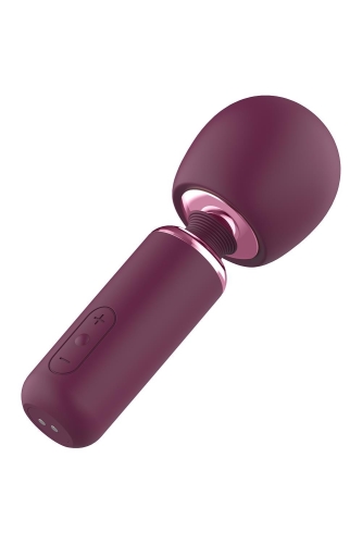 Вибратор Ванд в форме микрофона фиолетового цвета Deam Toys Glam Bold Travel - 3