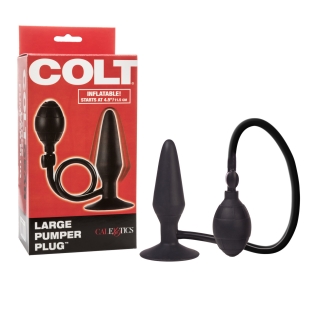 Анальная пробка с накачкой черного цвета California еxotic novelties Colt Large Pumper Plug