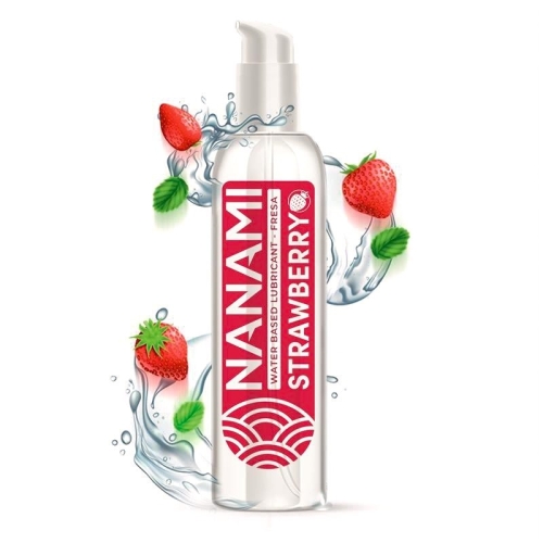 Оральний лубрикант на водній основі зі смаком полуниці Nanami Lubricant Strawberry 150мл - 1