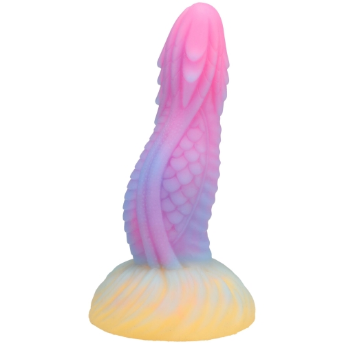 Фэнтезийный фаллоимитатор на присоске розовый Doc Johnson Vac-U-Lock x Fantasy Fuckers Dragon's Tongue - 3