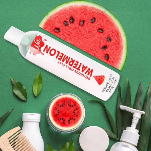 Оральный лубрикант на водной основе со вкусом арбуза Wet 30 мл - 2