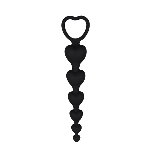 Силіконовий анальний ланцюжок чорний Chica Black Mont-Elite Lover's Beads - 2