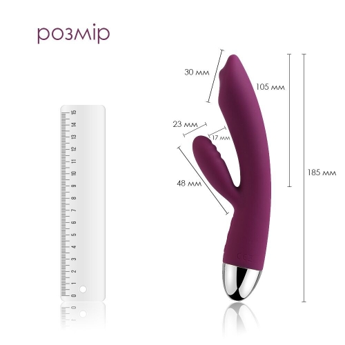 Вибратор кролик силиконовый фиолетовый Svakom Trysta Violet - 2