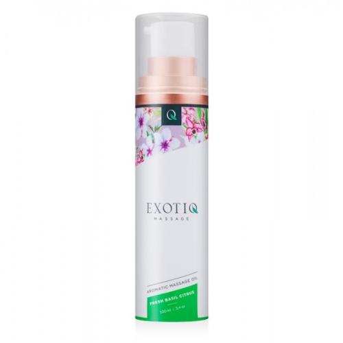 Массажное масло с ароматом Базилика и Цитрусов Exotiq Massage Oil Basil Citrus 100 мл - 1