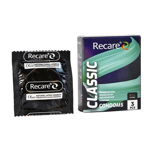 Презервативы классические Recare Classic Condoms Holographic 3 штуки - 1