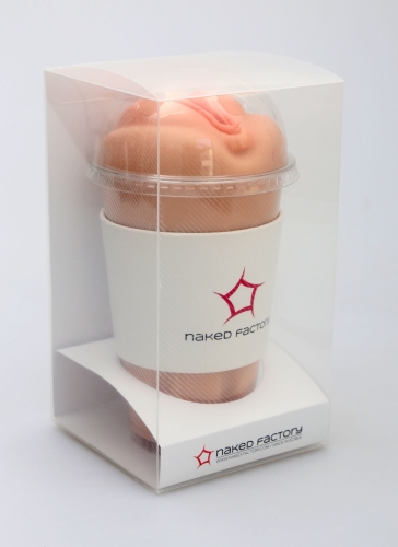 Мастурбатор-вагина наскрізний у колбі тілесний Naked Factory Cup Sleeve V-2 - 2