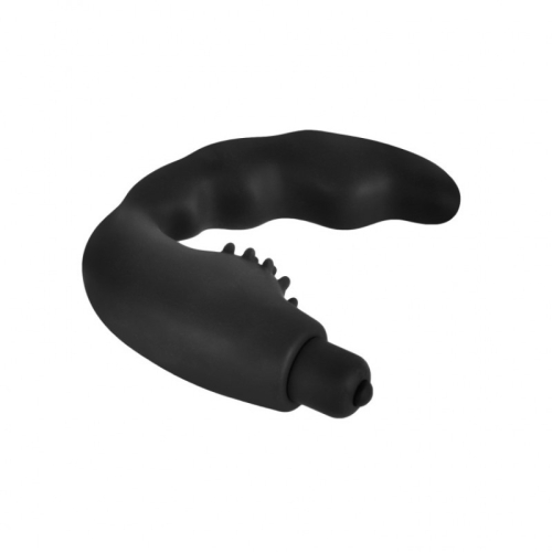Анальний вібромасажер з пухирцями для клітора чорного кольору Vscnovelty Perfect Vibrating Prostate Massager - 3
