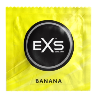 Презервативы из натурального каучукового латекса со вкусом банана Exs Banana 5 штук
