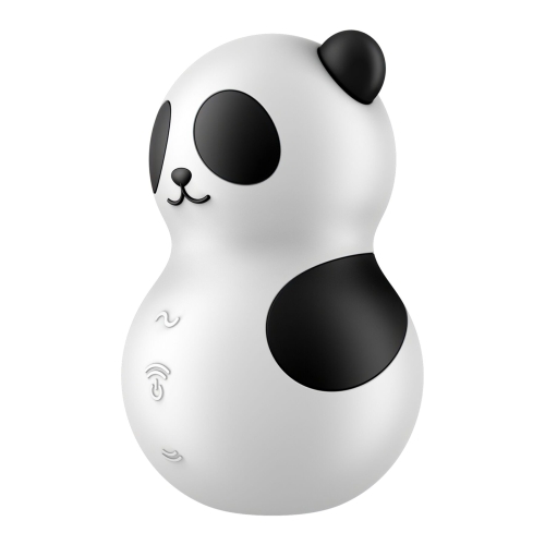 Вибратор Панда с вакуумной стимуляцией клитора черно белого цвета Satisfyer Pocket Panda - 3