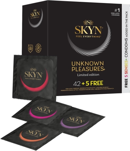 Безлатексные премиум-презервативы 6 разных видов SKYN Unknown Pleasures 42+5 шт FREE - 1