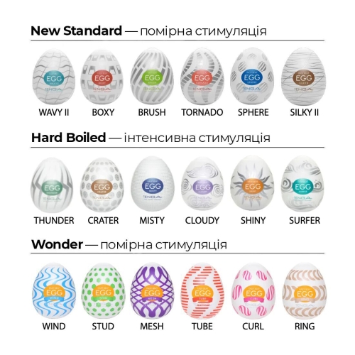 Набір Tenga Egg Wonder Pack (6 яєць) - 7