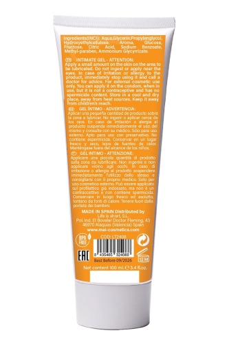 Лубрикант на водной основе с ароматом манго Mai BTB Flavored Mango 100 мл - 3