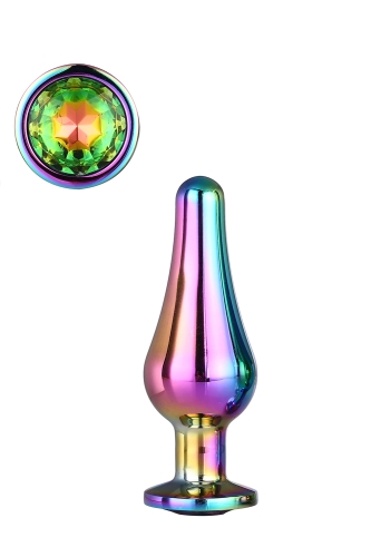 Анальна пробка конічної форми Dream Toys GLEAMING LOVE COLOURED PLEASURE PLUG S - 1