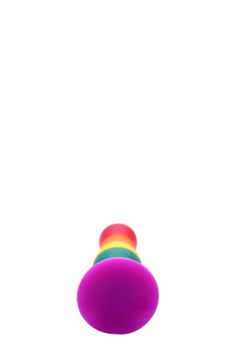 Райдужна анальна втулка COLOURFUL LOVE PLUG - 3