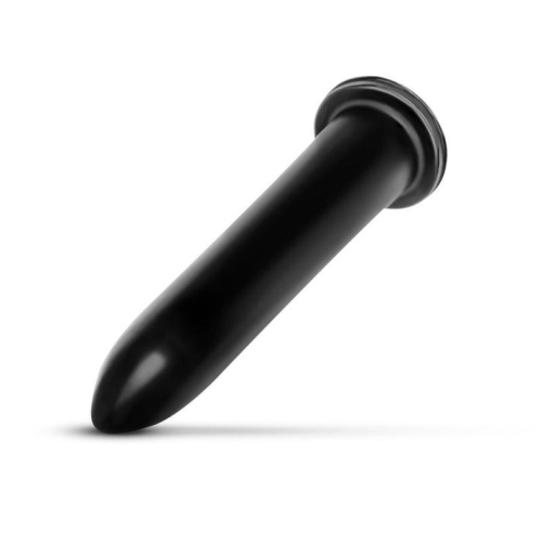 Огромный фаллоимитатор гелевый черный All Black AB06 - 3