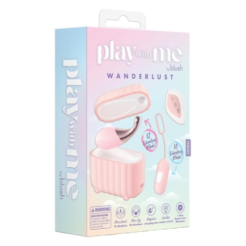 Набір вібраторів з пультом та кейсом рожевий Blush Play With Me 2 штуки - 6