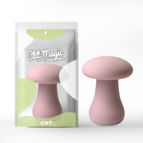 Міні вібратор для клітора у вигляді грибочка 3D Design Oyster Mushroom рожевий - 1