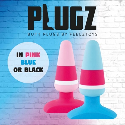 Анальна пробка силіконова блакитна FeelzToys Plugz Butt Plug - 5