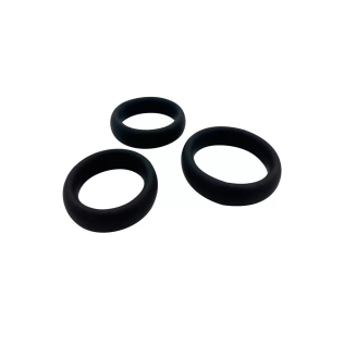 Набір ерекційних кілець на член чорний Alive Sensual Pleasure Rings