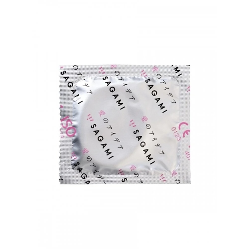 Презервативы супертонкие из натурального латекса с ароматом клубники Sagami Xtreme Strawberry 10 штук - 5