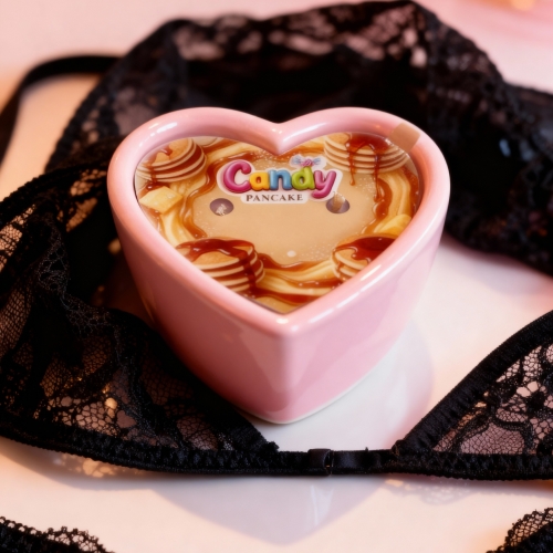 Массажная свеча в форме сердца с ароматом панкейка Candy Pancake 70 мл - 2