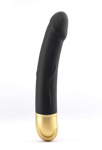 Вибратор черный Dorcel REAL VIBRATION M Gold - 1