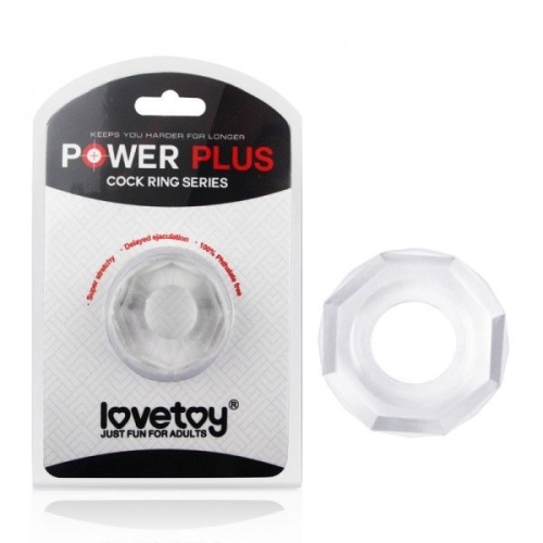 Ерекційне кільце на пеніс Lovetoy Power Plus без вібрації - 1