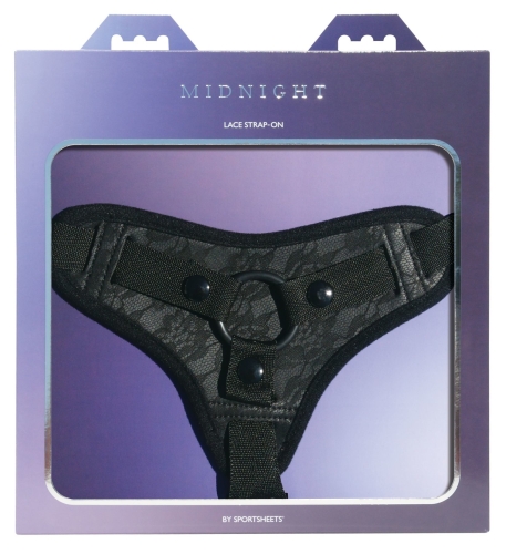 Трусы для страпона Sportsheets Midnight Lace Strap-On - 2