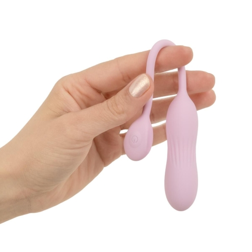 Виброяйцо вагинальное ребристое розового цвета Good Vibes Only SIVA Bullet Vibrator - 8