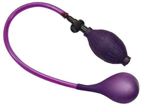 Пробка анальна із розширювачем чорно-фіолетового кольору Bad Kitty Anal Balloon - 1