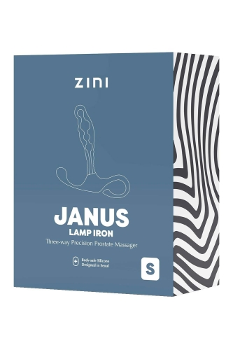 Масажер простати рельєфний бордового кольору Zini Janus Lamp Iron розмір S - 3