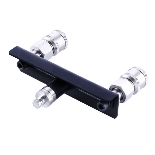 Подвійний адаптер із головкою для секс машин чорного кольору Hismith Adapter with Double Head - 3