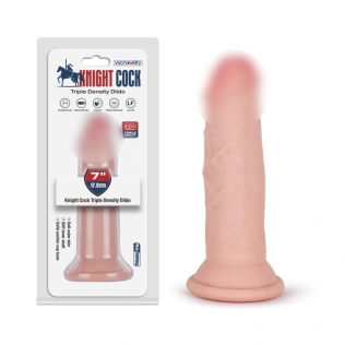 Фалоімітатор реалістичний на присосці тілесного кольору Vscnovelty Knight Cock 3D Triple Density