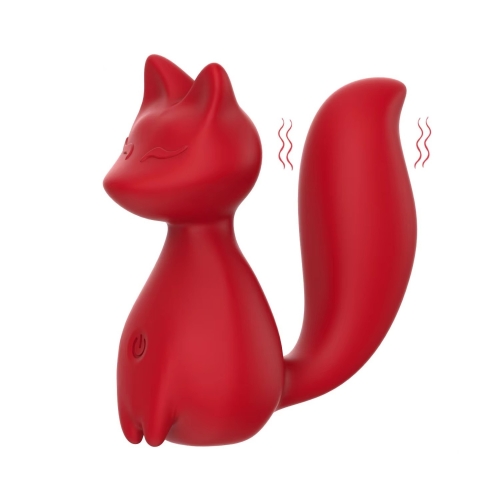 Мини-вибратор клиторальный в форме лисы красный Every Night Toys Doris 10 режимов вибрации - 2