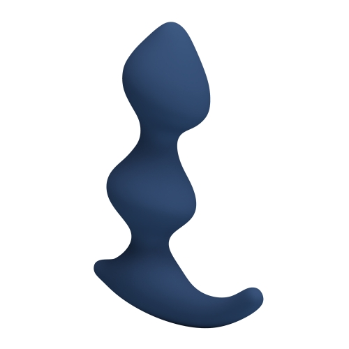 Масажер простати рельєфний силіконовий синій LYBAILE MR.PLAY David Silicone Prostate Massager - 3