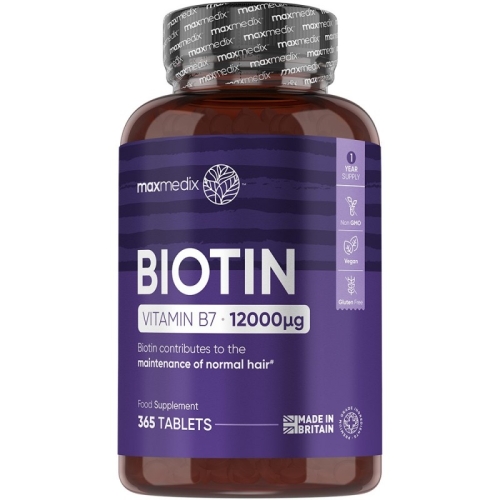 Таблетки для міцності волосся Leadinghealth Maxmedix Biotin 365 капсул - 1