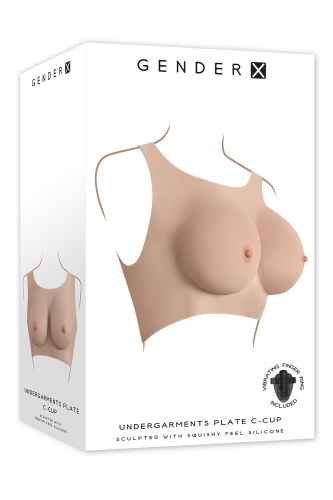 Накладні груди топ бежеві Gender X Undergarments Plate C-Cup 280 мм - 9